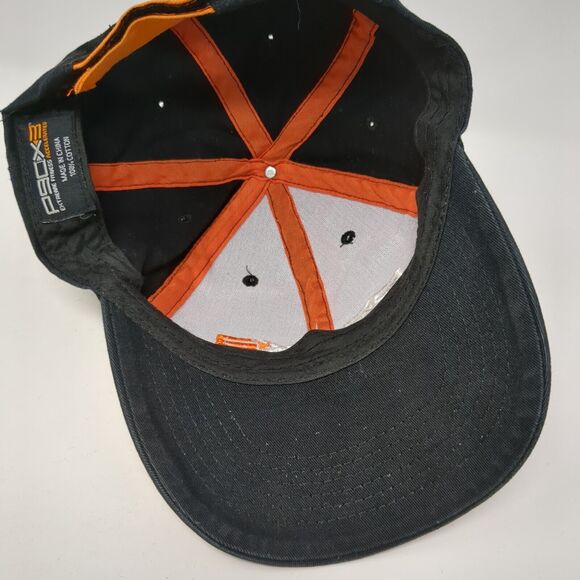P90X3 Strapback Hat Black One Size Adjustable Embroidered 6 Panel Cotton - Picture 6 of 9